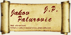 Jakov Palurović vizit kartica